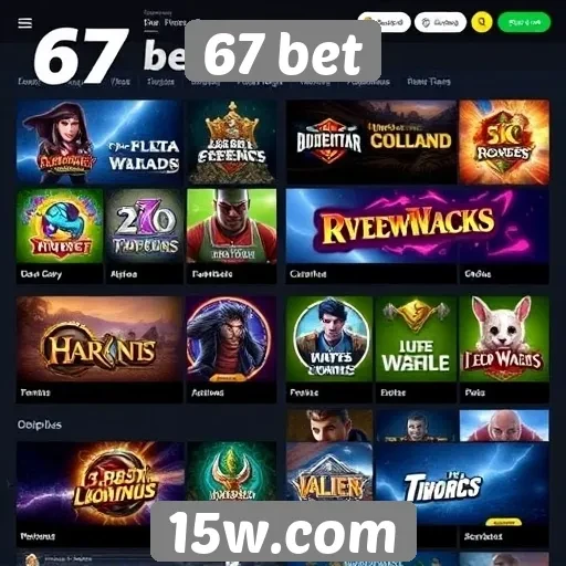 Jogos populares disponíveis na plataforma 67 bet